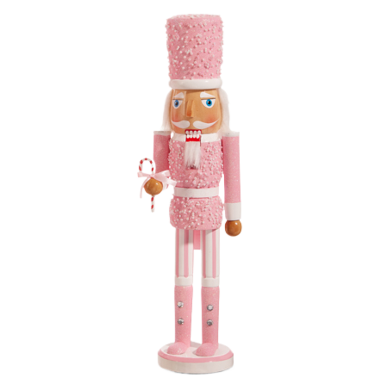Raz Imports 15.5" Light Pink Nutcracker