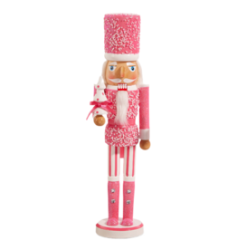 Raz Imports 15.5" Hot Pink Nutcracker
