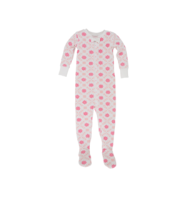 The Beaufort Bonnet Company TBBC Noelle's Night Night Footed Fleece - Lost Lake Lattice