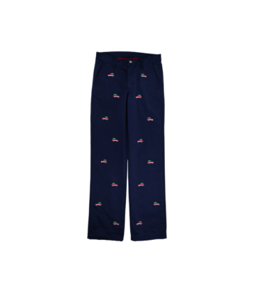 The Beaufort Bonnet Company TBBC Critter Sheffield Pants - Nantucket Navy/Woody Jeeps