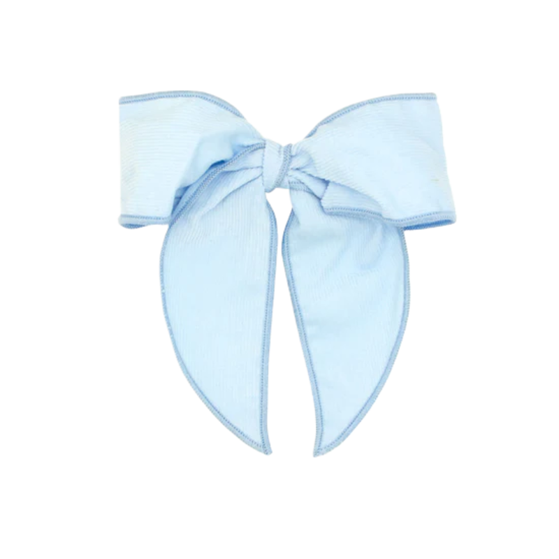 Wee Ones Wee Ones Medium Corduroy Millennium Blue Fancy Tails Bow