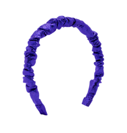 Wee Ones Wee Ones Royal Metallic Ruffle Headband