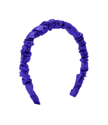 Wee Ones Wee Ones Royal Metallic Ruffle Headband