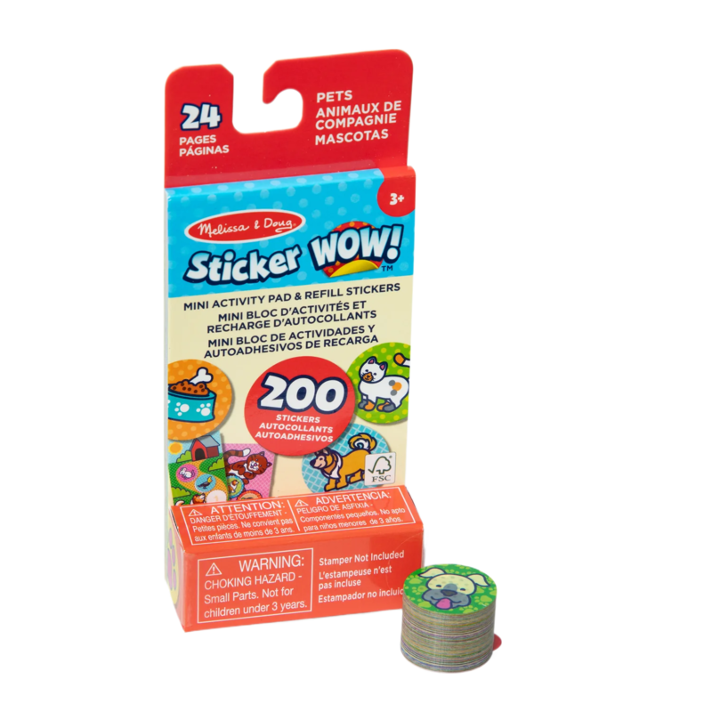 Melissa & Doug Melissa & Doug Sticker Wow! Mini Activity Pad & Refill Stickers - Pets
