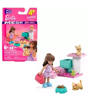 Mega Barbie Kitty Condo Building Kit Toy