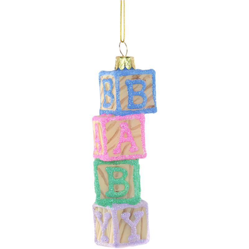Cody Foster & Co Baby Blocks Ornament