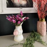 December Diamonds 12" Bunny Blowing Bubble Vase