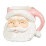 Raz Imports 8" Pink Santa Container