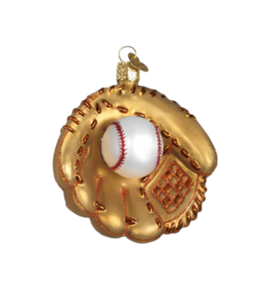 Old World Christmas Baseball Mitt Ornament