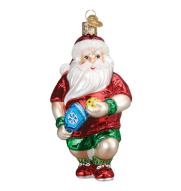 Old World Christmas Pickleball Santa Ornament