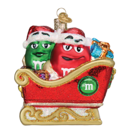 Old World Christmas M&M's in Sleigh Ornament