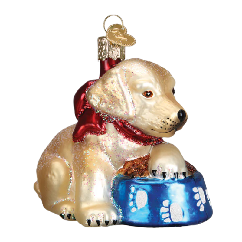 Old World Christmas Labrador Pup Ornament