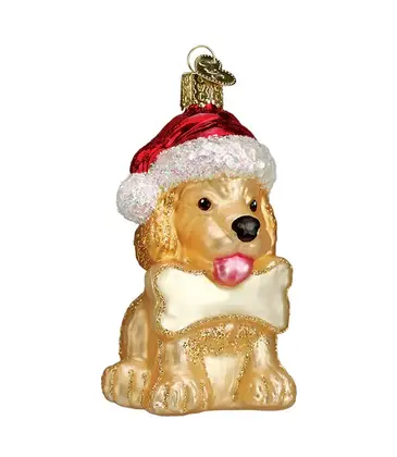 Old World Christmas Jolly Pup Ornament