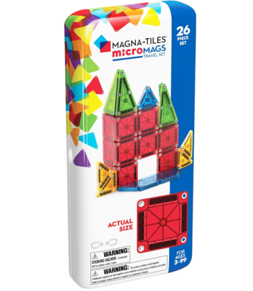 MAGNA-TILES microMAGS 26-Piece Travel Set