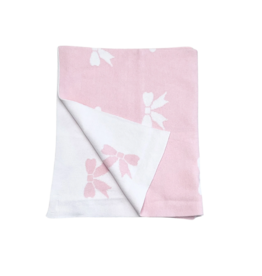 Luigi Luigi Pink Bows & Polka Dots Blanket