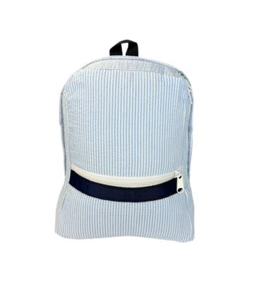Mint Mint Seersucker Small Backpack - Skipper