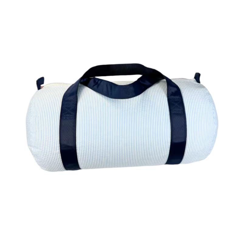 Mint Mint Seersucker Medium Duffel - Skipper