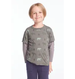 Chaser Chaser Bear & Moose LS Tee