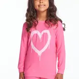 Chaser Chaser Graffiti Heart Pullover