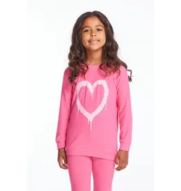 Chaser Chaser Graffiti Heart Pullover