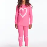 Chaser Chaser Graffiti Heart Pullover