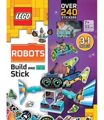 Lego Books Build and Stick: Robots