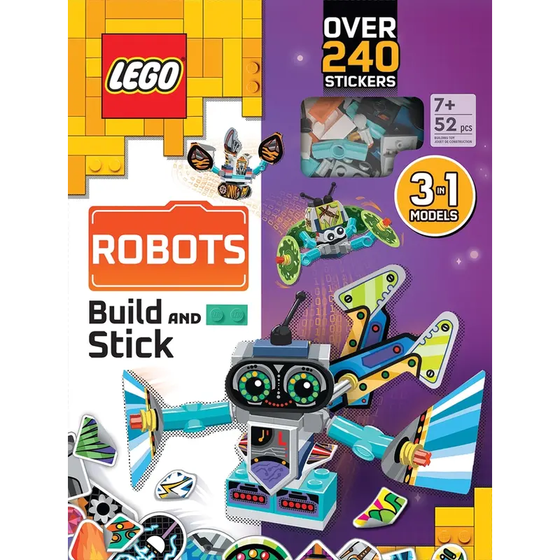 Lego Books Build and Stick: Robots