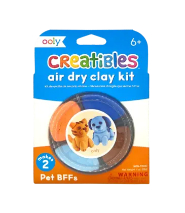 Ooly Ooly Creatibles Mini Air Dry Clay Kit - Pet BFFs