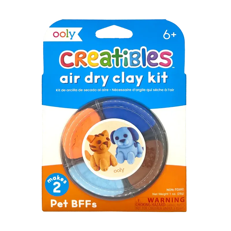 Ooly Ooly Creatibles Mini Air Dry Clay Kit - Pet BFFs
