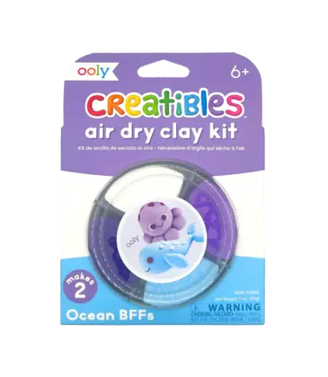 Ooly Ooly Creatibles Mini Air Dry Clay Kit - Ocean BFFs