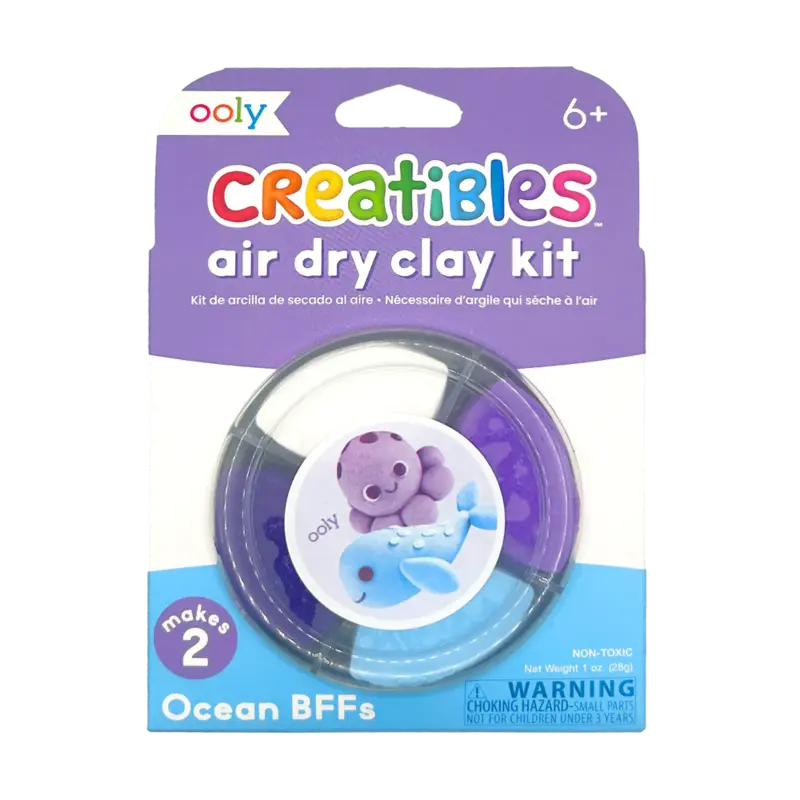 Ooly Ooly Creatibles Mini Air Dry Clay Kit - Ocean BFFs