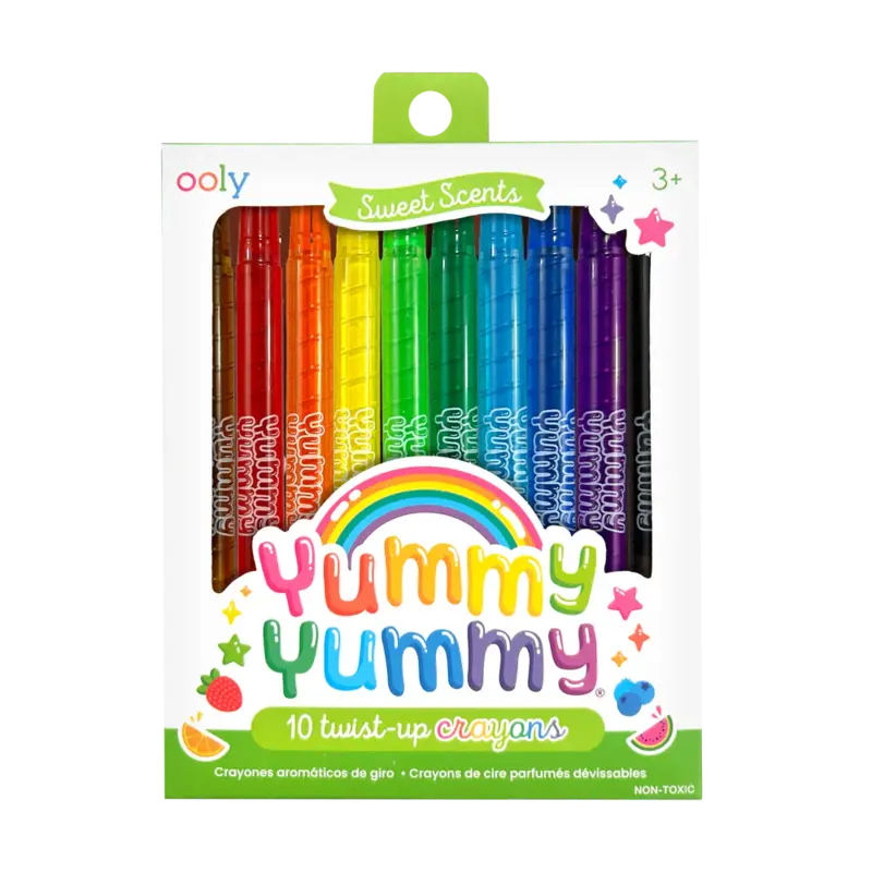 Ooly Ooly Yummy Yummy Scented Twist-Up Crayons - Set of 10