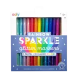 Ooly Ooly Rainbow Sparkle Glitter Markers - Set of 15