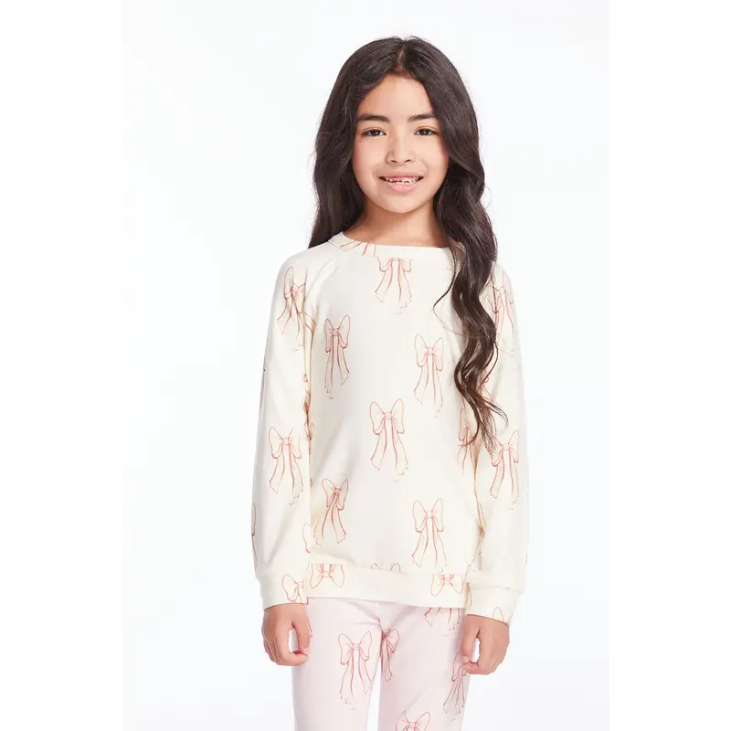 Chaser Chaser Bows Raglan Pullover