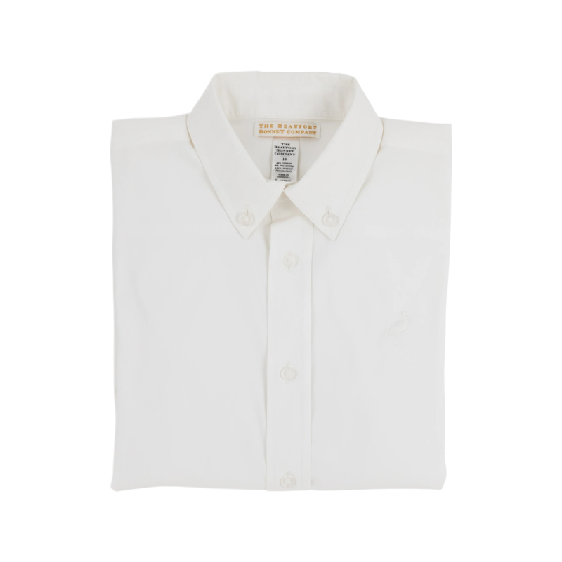 The Beaufort Bonnet Company TBBC Prepletic Dean's List Dress Shirt - White