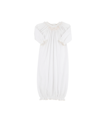 The Beaufort Bonnet Company TBBC Sweetly Smocked Greeting Gown - WAW/PP