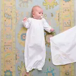 The Beaufort Bonnet Company TBBC Sweetly Smocked Greeting Gown - WAW/PP