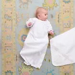 The Beaufort Bonnet Company TBBC Sweetly Smocked Greeting Gown - WAW/PP