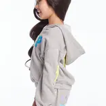 Chaser Chaser Glitter Smiley Pullover Hoodie