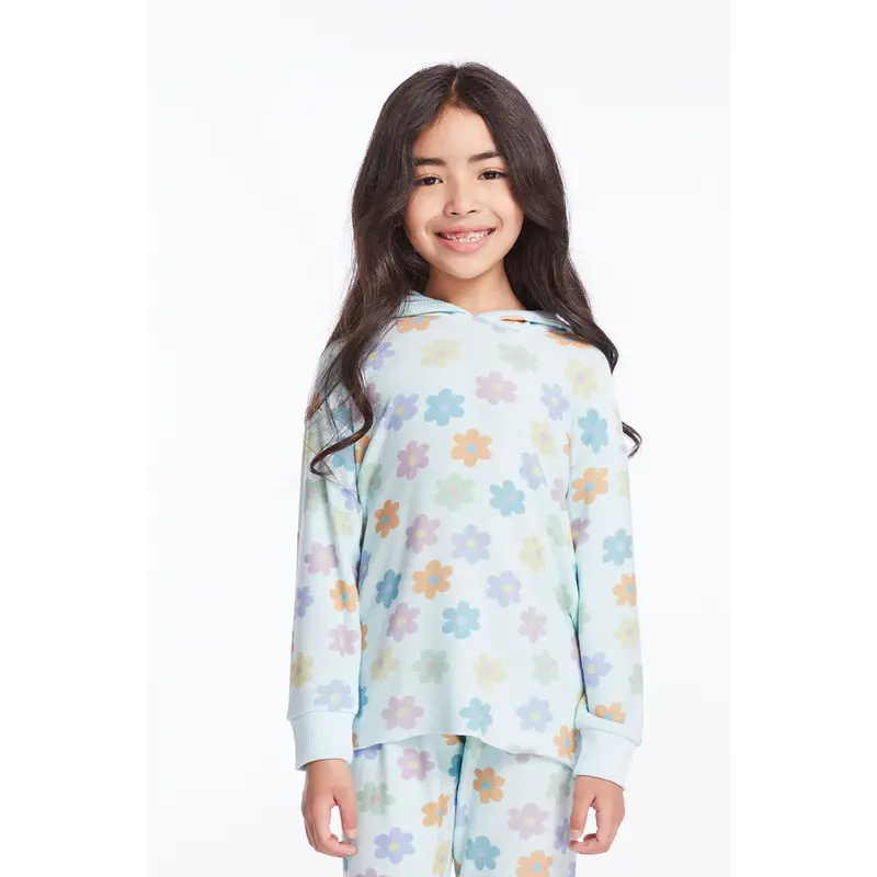 Chaser Chaser Colorful Daisies Pullover Hoodie