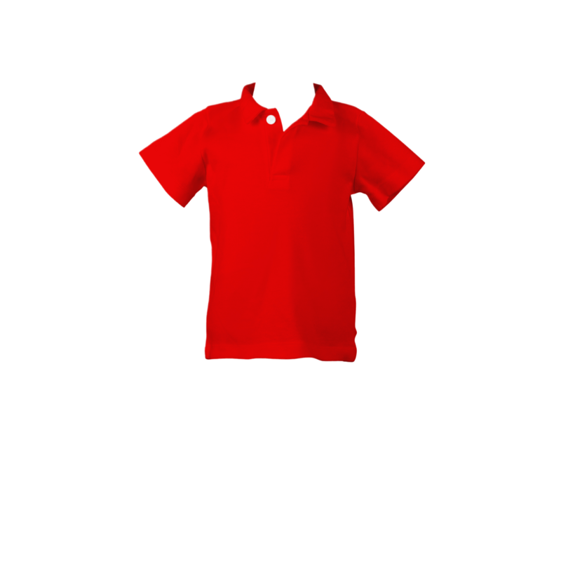 The Proper Peony The Proper Peony Red Polo Shirt