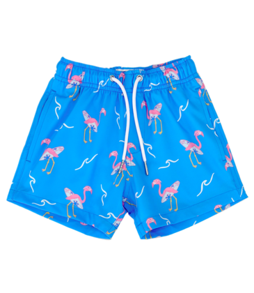 Bermies Surfing Flamingo Swim Trunks