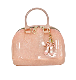 Carrying Kind Carrying Kind Cate Light Pink Sparkle Purse w/ Tiny Dancer Charm