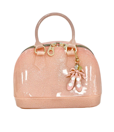 Carrying Kind Carrying Kind Cate Light Pink Sparkle Purse w/ Tiny Dancer Charm