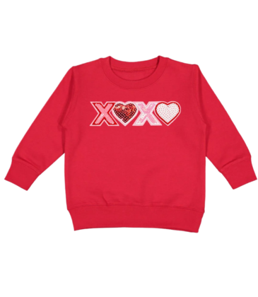 Sweet Wink Xoxo Sequin Patch Sweatshirt