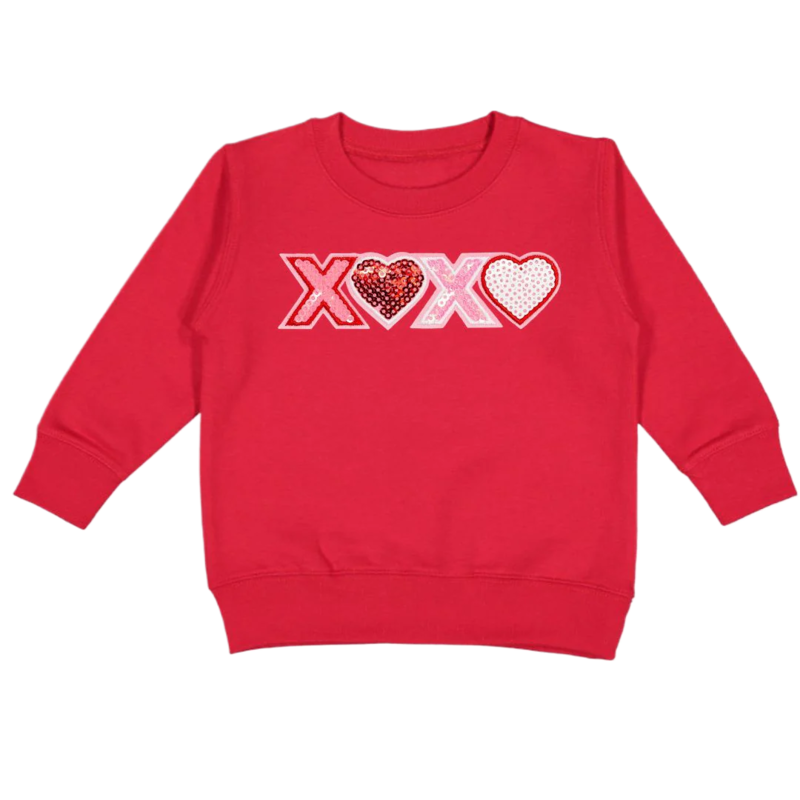 Sweet Wink Xoxo Sequin Patch Sweatshirt