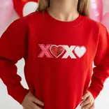 Sweet Wink Xoxo Sequin Patch Sweatshirt