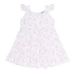 Nella Pima Nella Pima Pink Bunny Toile Ruffle Dress