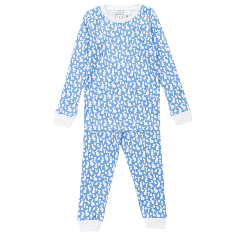 Lila + Hayes Lila + Hayes Grayson Pajama Set - Easter Time Blue