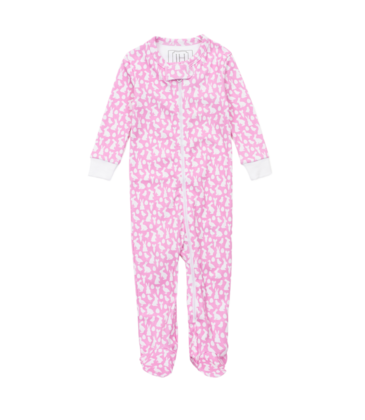 Lila + Hayes Lila + Hayes Parker Zipper Pajama - Easter Time Pink